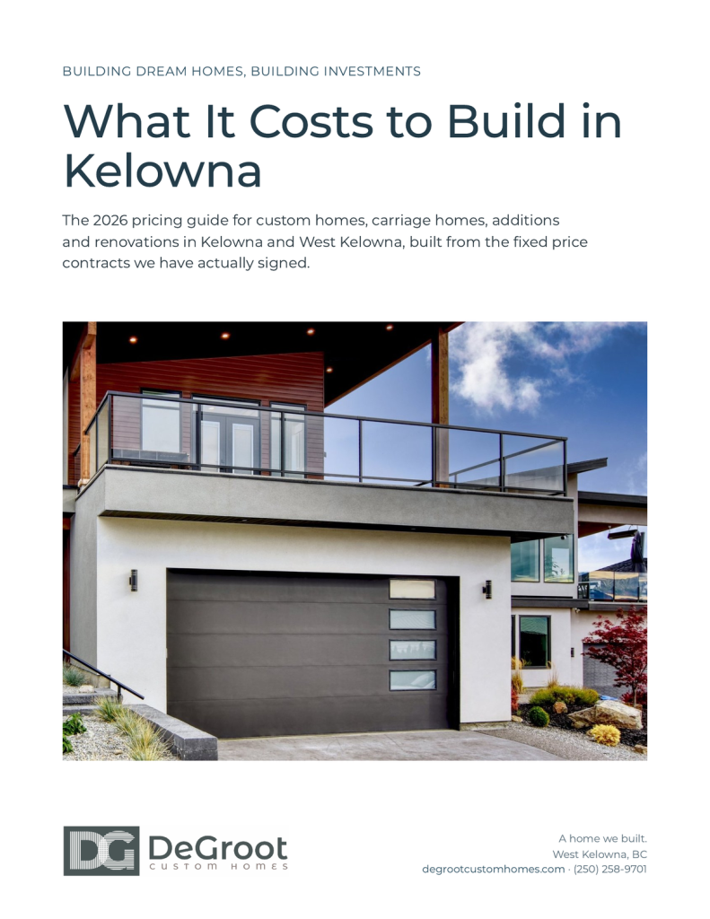 eBooks 3 2026.09.06 – DeGroot Custom Homes – Cost Guide cover